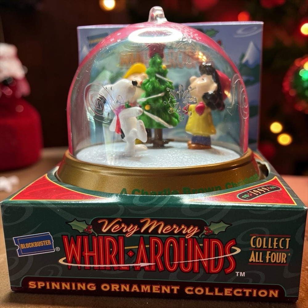 Blockbuster Whirl Arounds Spinning Ornament- A Charlie Brown Christmas 1999